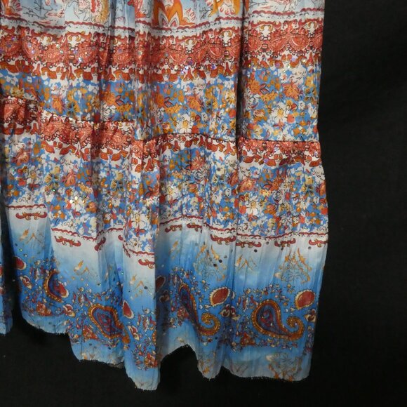 Stunning Colorful Strapless Summer Dress | large - Picture 8 of 15